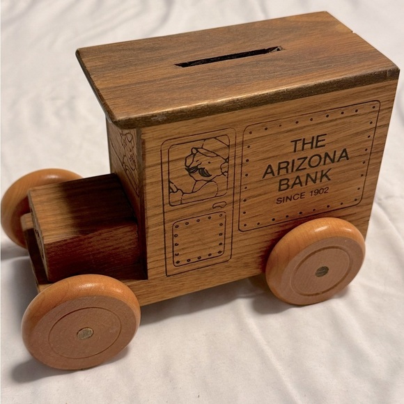 Toystalgia Inc Other - 1979 The Arizona Bank Vintage Wooden Truck Toystalgia Inc Kids Decor Collectible